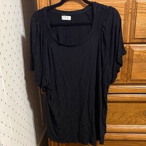 Maurices Black Short Sleeve Top